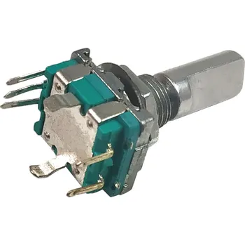 vypínač Potenciometr - multifunkční přepínač + tlačítko, D hřídel 13mm / rotary encoder