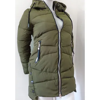 Dámská zimní bunda s kapucí ty0136 zelená - Goodlooking S