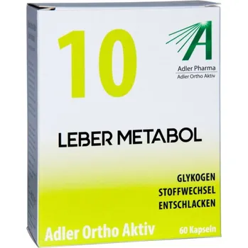 Lék při potížích s trávením Adler Pharma Adler Ortho Aktiv Nr. 10 Leber Metabol, 60ks