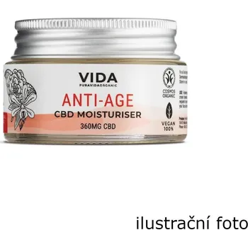 Pleťový krém Pura Vida Organic CBD Hydratační krém, Anti-age, 360 mg 2,5 g