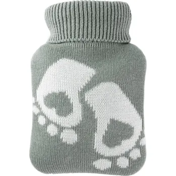 Termofor HUGO-FROSCH Dětský termofor Hugo Frosch Classic MINI s pleteným obalem - chodidla, zelený