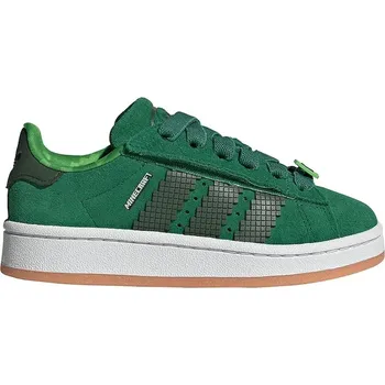 Chlapecké tenisky Dětské semišové tenisky adidas Originals CAMPUS 00s zelená barva, JS3788 77X, EUR 28