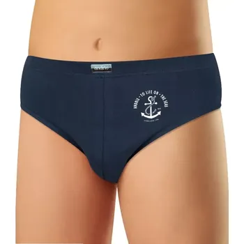 Slipy Pánské slipy bavlna/lycra Andrie PS 3576 navy velikost 3XL-62/64