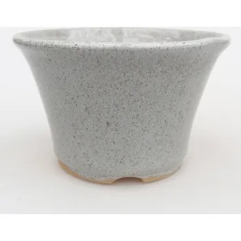 Květináč Keramická bonsai miska 11 x 11 x 7 cm šedá