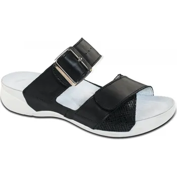 Dámská zdravotní obuv Pantofle FATIMA zdravotní obuv dámská černá 9F-H16 Medistyle 41 (DOPRODEJ- nemusí být všechny velikosti.)