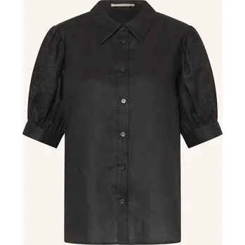 Dámská halenka (The Mercer) N.Y. Dámská Lněná Košile S Krajkou, černá, 38