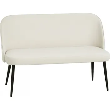 Pohovka 2místná malá pohovka 127 cm | béžová