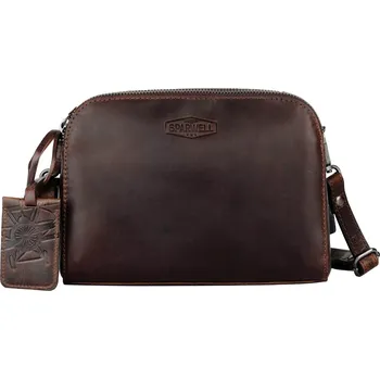 Kabelka Dámská kožená crossbody kabelka Sparwell Petra - hnědá