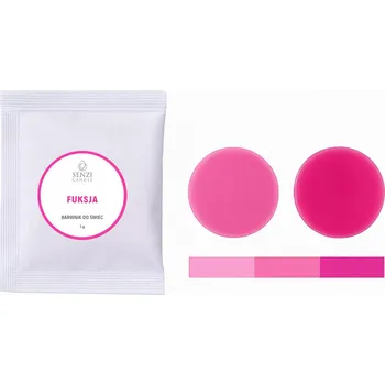 Svíčka Dekorativní sójová svíčka Fuchsiová Senzi Cosmetics