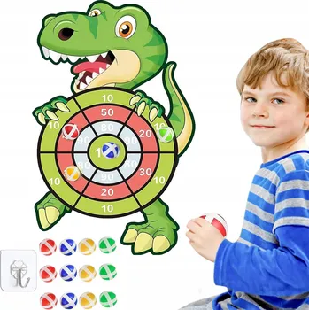 ŠIPKY NA SUCHÝ ZIP S TERČEM DOVEDNOSTNÍ HRA BEZPEČNÉ MÍČKY PRO DĚTI