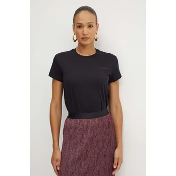 Bavlněné tričko Patrizia Pepe černá barva 8M1543.J111 99X, vel. 40