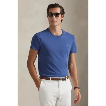 Pánské tričko Bavlněné tričko Polo Ralph Lauren 710671438 modrá 55E, vel. S