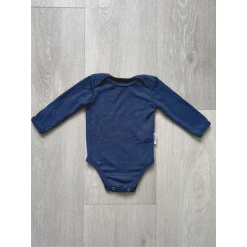 Kojenecký body Rostoucí Merino Body MoniLu dl. rukáv - tmavě modrá Velikost Body: 50/56-62