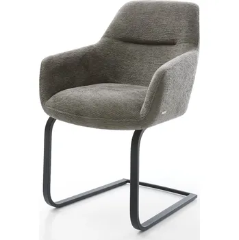 Jídelní židle DELIFE Jídelní židle Pejo-Flex bouclé měkký tmavě béžová jídelní židle plochá černá taštičkové pružiny