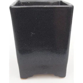 Květináč Keramická bonsai miska 8,5 x 8,5 x 11,5 cm šedá