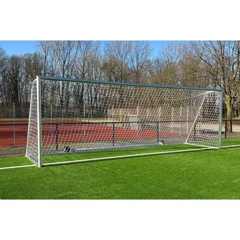 Sportovní branka Fotbalová branka "PSG" 7,32 x 2,44 m s volitelnou zátěží a kolečky (Seniorská branka včetně sítě a volitelného příslušenství)