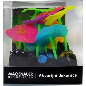 Dekorace do akvária Macenauer Dekorace 9 Colorful Leaves 9,8 × 7,5 × 11 cm