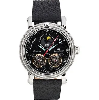 Hodinky Carl von Zeyten CVZ0085BKS Mens Watch Schauinsland Automatic Limited 46 mm 5 ATM