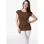 CityZen Alta dámské bavlněné triko kimonový rukáv kávově hnědé XS/36