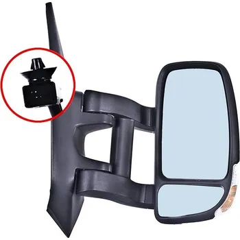 Auto zrcátko ACI zrcátko pro RENAULT Master 10- s tepl. čidlem a blikačem (pro bílou žárovku), dlouhé rameno P