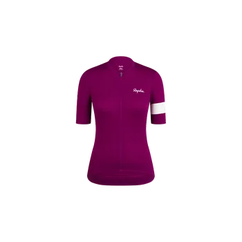 cyklistický dres Lehký dámský dres Rapha Core Barva: Purple/bílá, Velikost: XL
