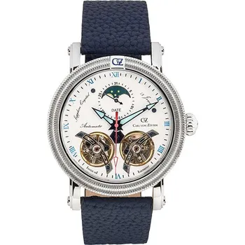 Hodinky Carl von Zeyten CVZ0085WHS Mens Watch Schauinsland Automatic Limited 46 mm 5 ATM