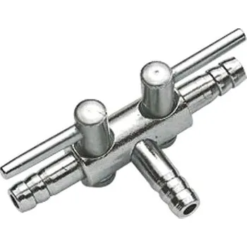 Hobby Dvoucestný vzduchový kohout 4/6 mm kovový