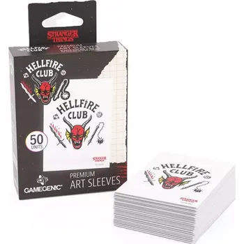 Příslušenství ke karetním hrám Gamegenic: STRANGER THINGS - Prémiové obaly na karty - Hellfire Club