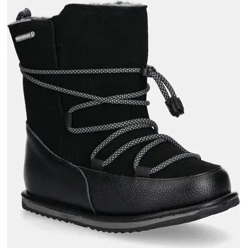 Dívčí sněhule Dětské semišové sněhule Emu Australia Blackburn černá barva, K12603 K12603.Blackburn 99X, EUR 31