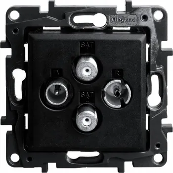 Elektrická zásuvka Anténní zásuvka nástěnná Legrand černá
