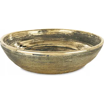 Dekorativní mísa, keramická mísa/podnos ve stylu glamour se zlatým zdobením