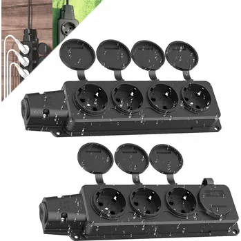 Elektrická zásuvka VODĚODOLNÁ ELEKTRICKÁ ZÁSUVKA VENKOVNÍ ZAHRADNÍ VODOTĚSNÁ IP54