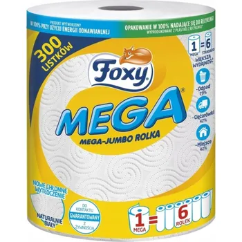 Utěrka Kuchyňská papírová utěrka Foxy Mega Jumbo 300 útržků