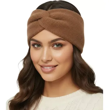 Čepice Dámská čelenka s překřížením LaVita YB-06 mocca velikost uni