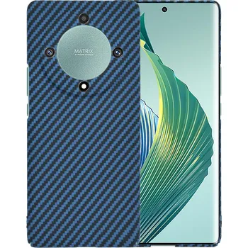 Pouzdro na mobilní telefon Techsuit Carbonite FiberShell kryt Honor Magic5 Lite Cyan