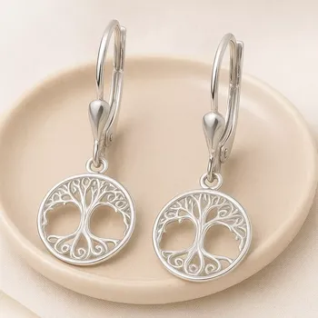 Náušnice Yoowey Náušnice stříbrné strom života NA6572