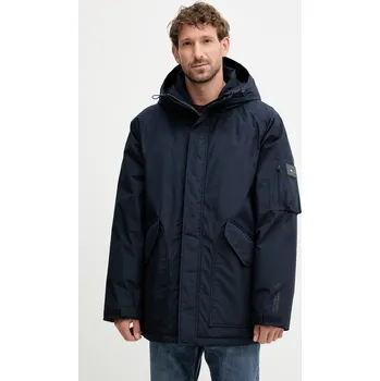 Péřová bunda Tommy Hilfiger tmavomodrá barva, zimní, MW0MW40627 59X, vel. XL