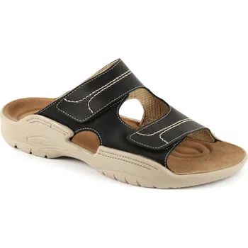 Pánská zdravotní obuv Pantofle MICHAL zdravotní obuv pánská černá 2M-M16 Medistyle 45