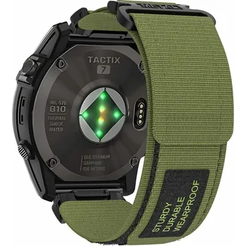 Řemínek na hodinky Nylonový řemínek pro Garmin 22 mm design 1 khaki