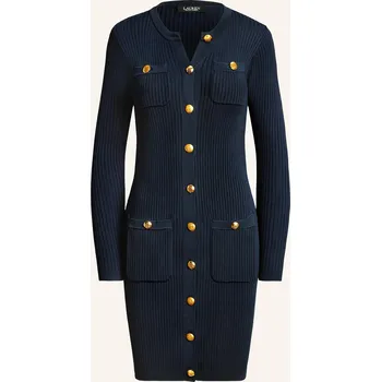 Dámské oblečení Lauren Ralph Lauren Dámské Pletené Šaty, tmavě modrá, 34
