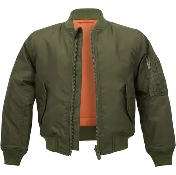 BRANDIT Dětská bomber bunda MA1 Jacket Olivová Velikost: 122/128