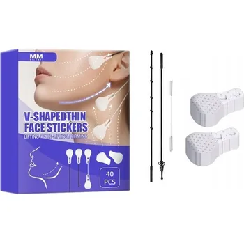Pleťová maska LIFTINGOVÉ PÁSKY NA OBLIČEJ PROTI VRÁSKÁM, MODELUJÍCÍ, 40 KS