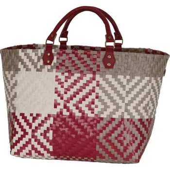 Kabelka Handed By taška Quinn v kombinaci červené, béžové a hnědé BP052P137