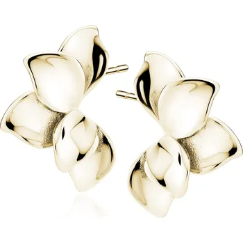 Náušnice Pozlacené náušnice LEAFS Ag 925/1000