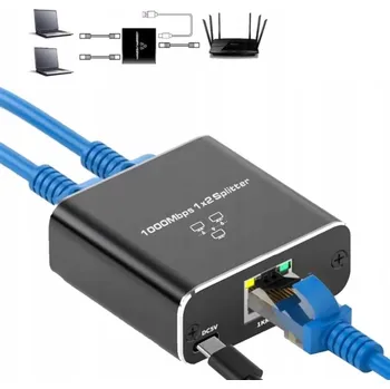 Bezpečnostní kamera Rozbočovač Efox RJ45 - 2xRJ45