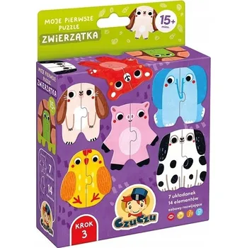 Puzzle CzuCzu Moje první puzzle Zvířátka pro děti od 15 měsíců