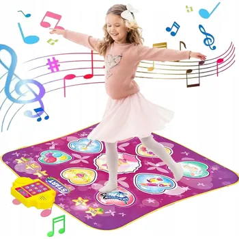 Hrací deka PODLOŽKA INTERAKTIVNÍ TANEČNÍ ZÁBAVA PRO DĚTI 3 úrovně obtížnosti