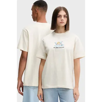 Pánské tričko Bavlněné tričko Kaotiko AR013.01S.G002 béžová 08X, vel. S