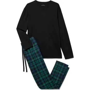 Dámské noční prádlo 715739 - Tchibo - Pyžamová souprava - pro muže - vel. S 44/46 - barva: černá/kostkovaný