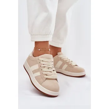 Dámské tenisky Dámské Tenisky Z Eko Semiše Béžové Arlenina 40